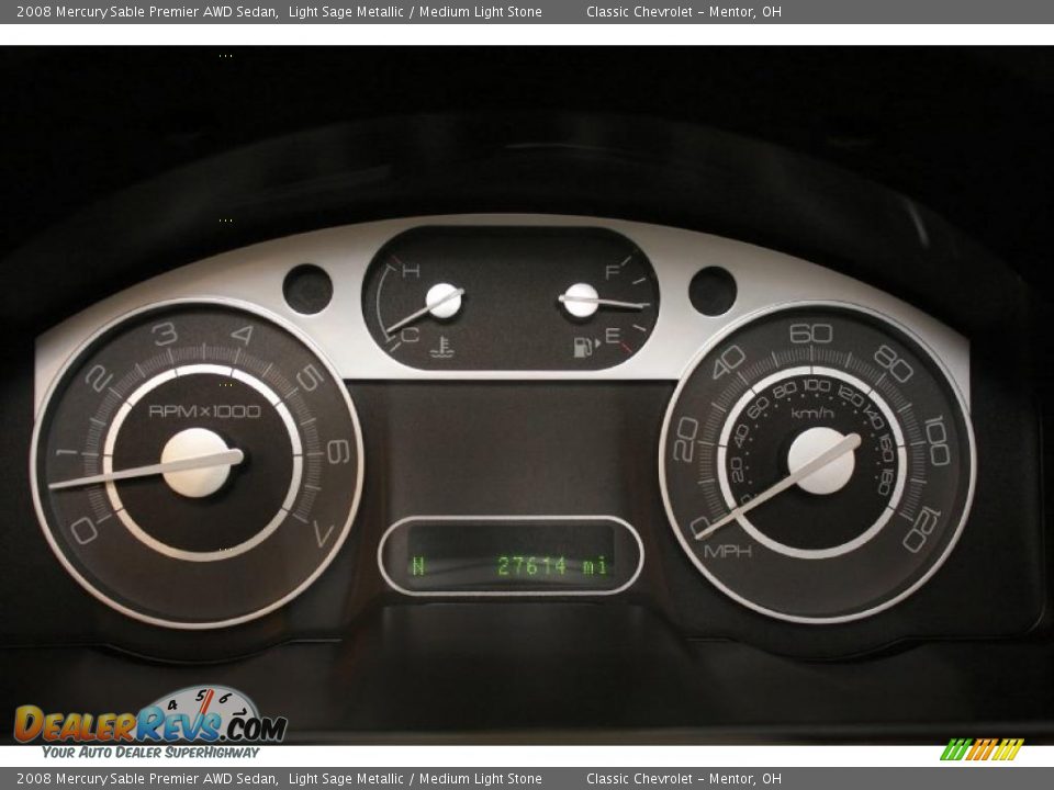 2008 Mercury Sable Premier AWD Sedan Light Sage Metallic / Medium Light Stone Photo #15