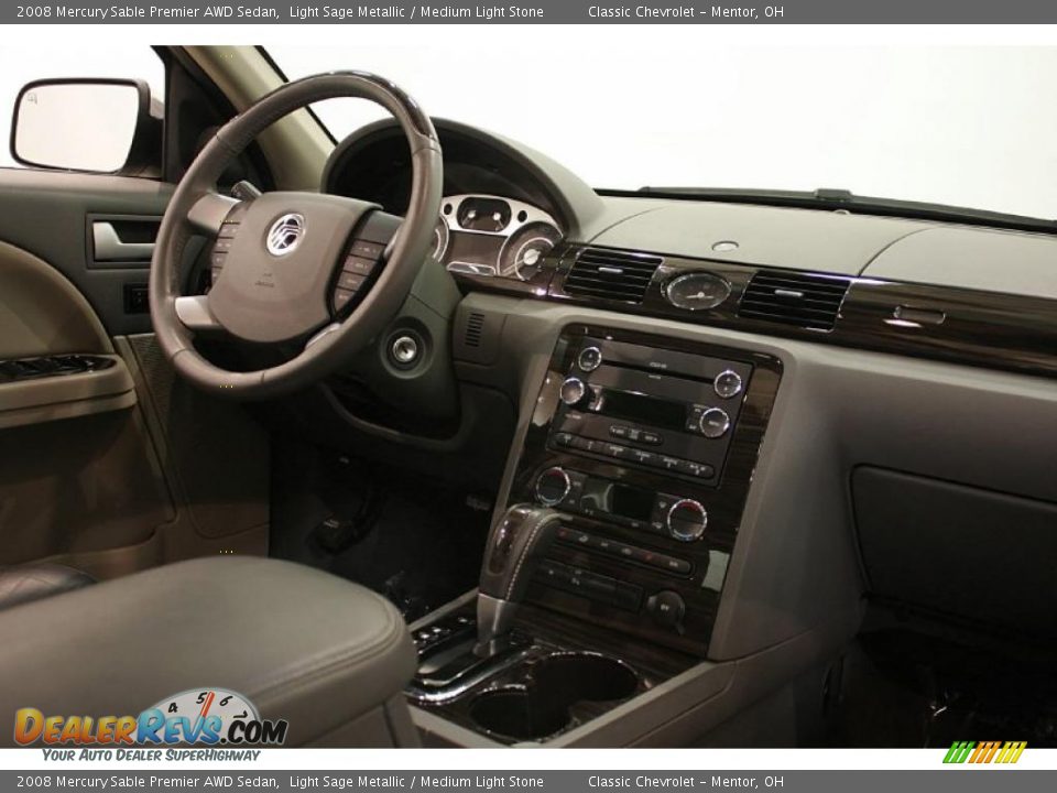 2008 Mercury Sable Premier AWD Sedan Light Sage Metallic / Medium Light Stone Photo #18