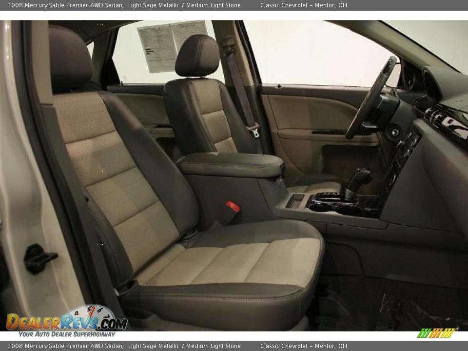 2008 Mercury Sable Premier AWD Sedan Light Sage Metallic / Medium Light Stone Photo #19