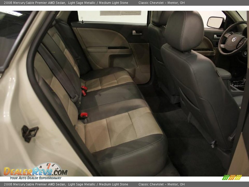 2008 Mercury Sable Premier AWD Sedan Light Sage Metallic / Medium Light Stone Photo #20