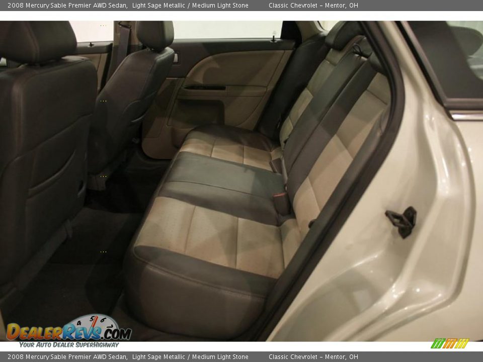 2008 Mercury Sable Premier AWD Sedan Light Sage Metallic / Medium Light Stone Photo #21