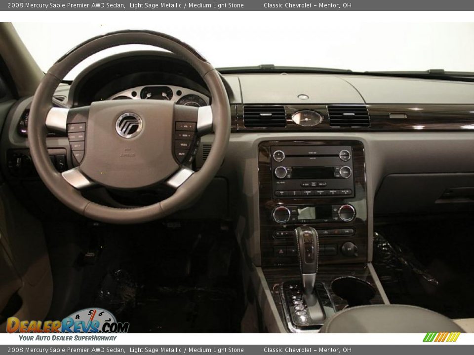 2008 Mercury Sable Premier AWD Sedan Light Sage Metallic / Medium Light Stone Photo #22