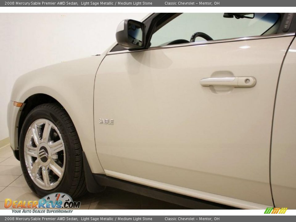 2008 Mercury Sable Premier AWD Sedan Light Sage Metallic / Medium Light Stone Photo #25