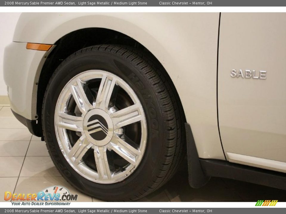 2008 Mercury Sable Premier AWD Sedan Light Sage Metallic / Medium Light Stone Photo #26