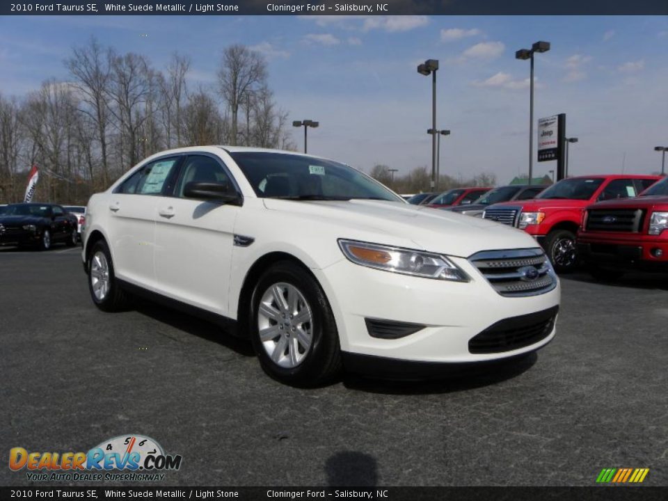 2010 Ford Taurus SE White Suede Metallic / Light Stone Photo #1