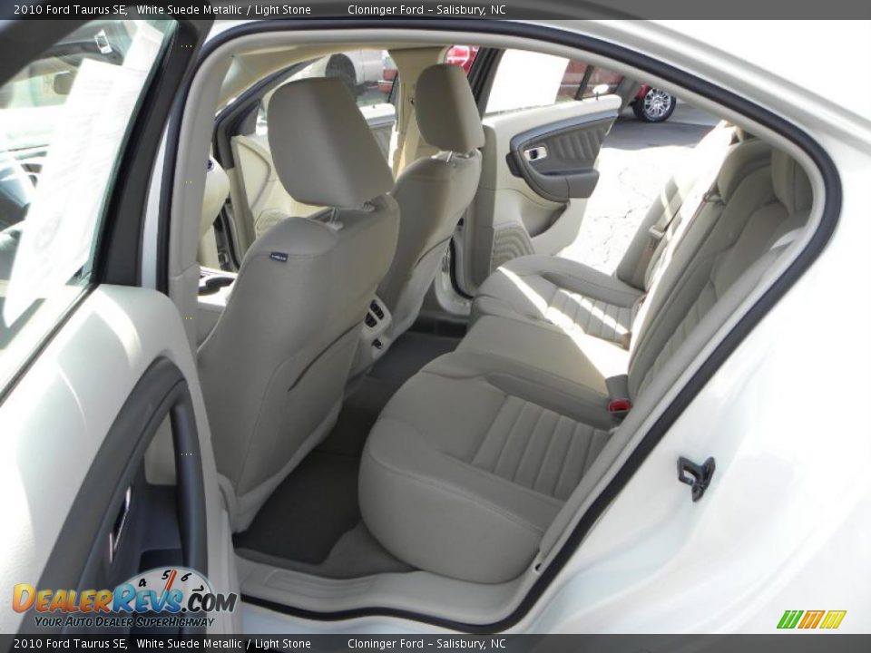 2010 Ford Taurus SE White Suede Metallic / Light Stone Photo #9
