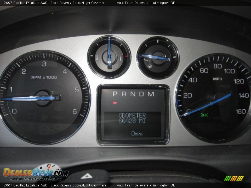 2007 Cadillac Escalade AWD Black Raven / Cocoa/Light Cashmere Photo #14