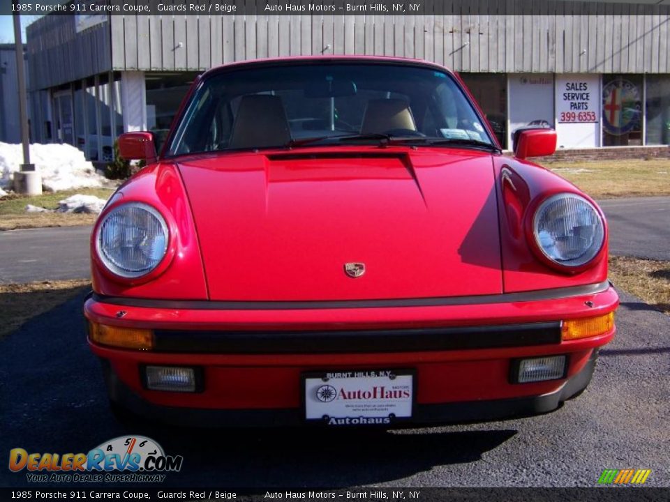 1985 Porsche 911 Carrera Coupe Guards Red / Beige Photo #2