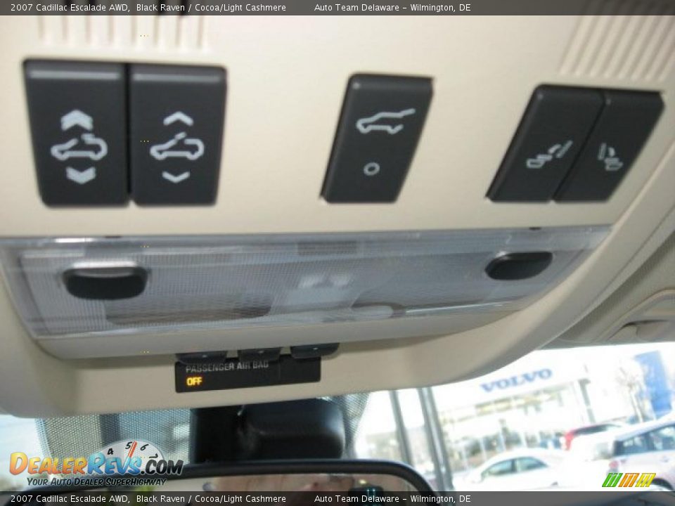 2007 Cadillac Escalade AWD Black Raven / Cocoa/Light Cashmere Photo #20