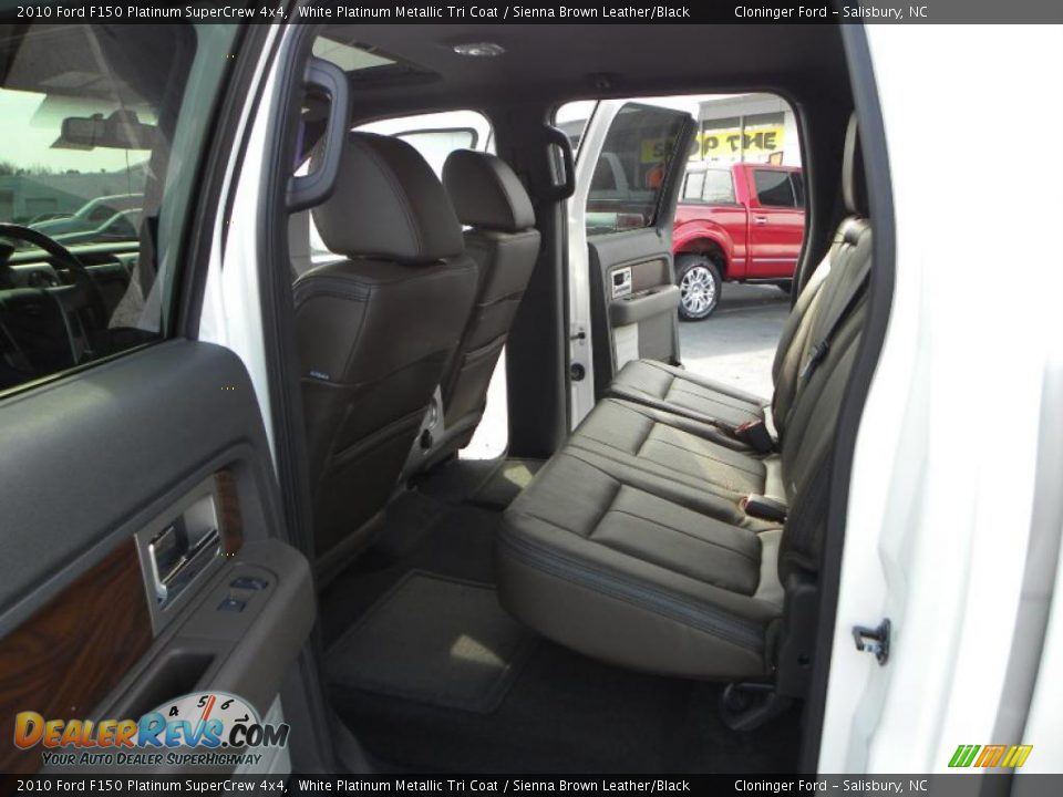 2010 Ford F150 Platinum SuperCrew 4x4 White Platinum Metallic Tri Coat / Sienna Brown Leather/Black Photo #9