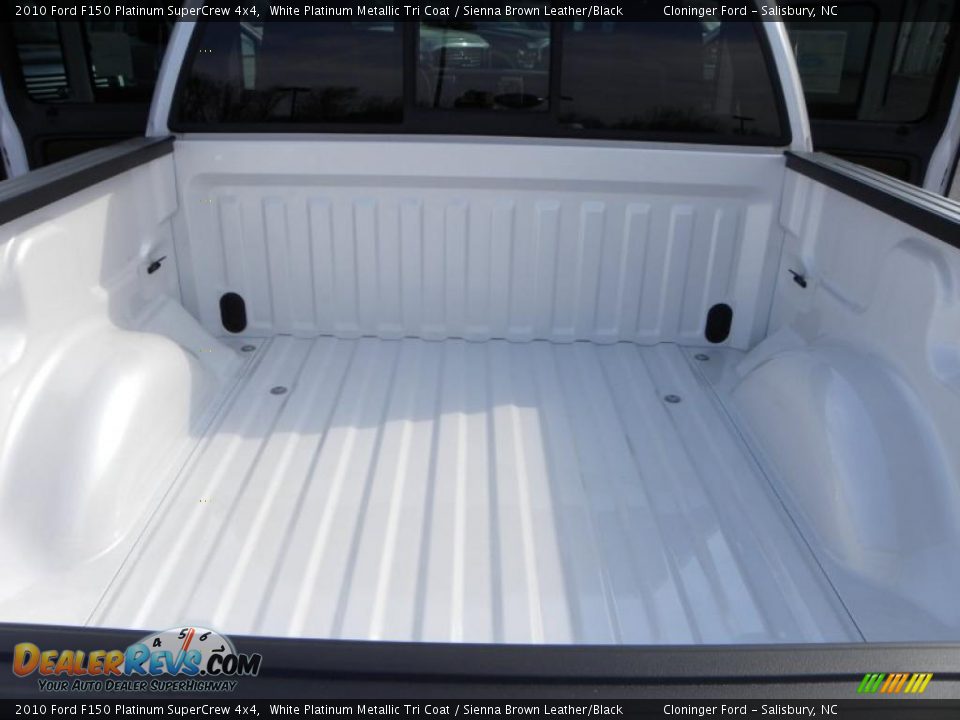 2010 Ford F150 Platinum SuperCrew 4x4 White Platinum Metallic Tri Coat / Sienna Brown Leather/Black Photo #10