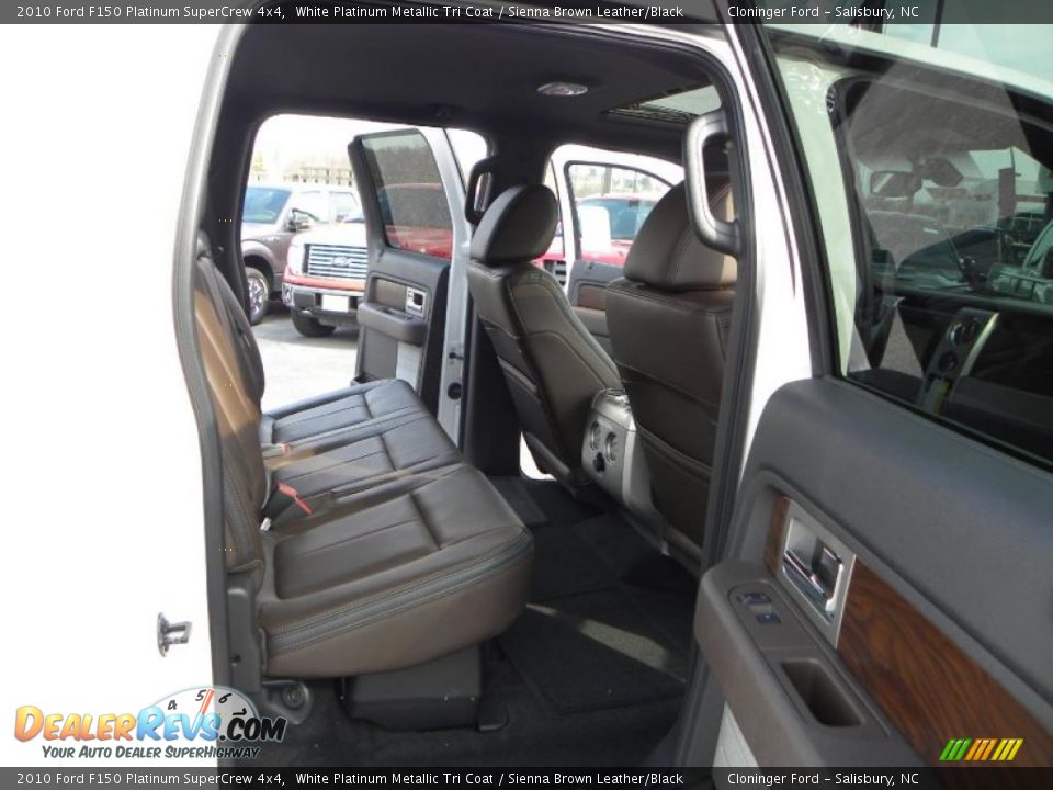 2010 Ford F150 Platinum SuperCrew 4x4 White Platinum Metallic Tri Coat / Sienna Brown Leather/Black Photo #11