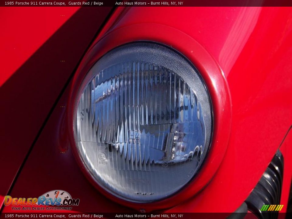 1985 Porsche 911 Carrera Coupe Guards Red / Beige Photo #10