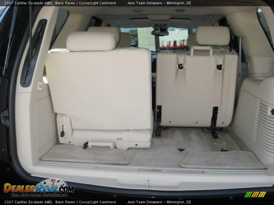 2007 Cadillac Escalade AWD Black Raven / Cocoa/Light Cashmere Photo #26