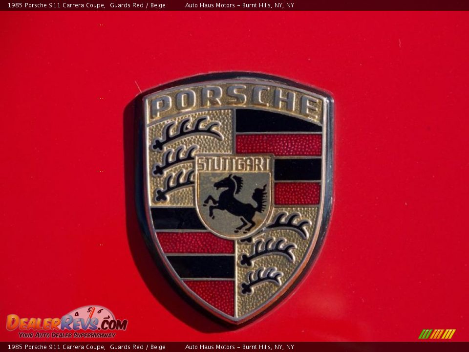 1985 Porsche 911 Carrera Coupe Guards Red / Beige Photo #12