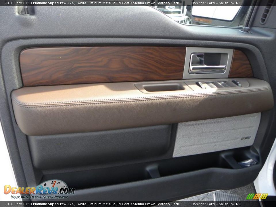 2010 Ford F150 Platinum SuperCrew 4x4 White Platinum Metallic Tri Coat / Sienna Brown Leather/Black Photo #16