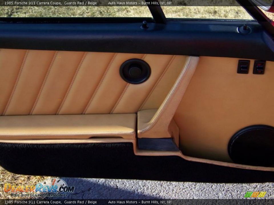 1985 Porsche 911 Carrera Coupe Guards Red / Beige Photo #16