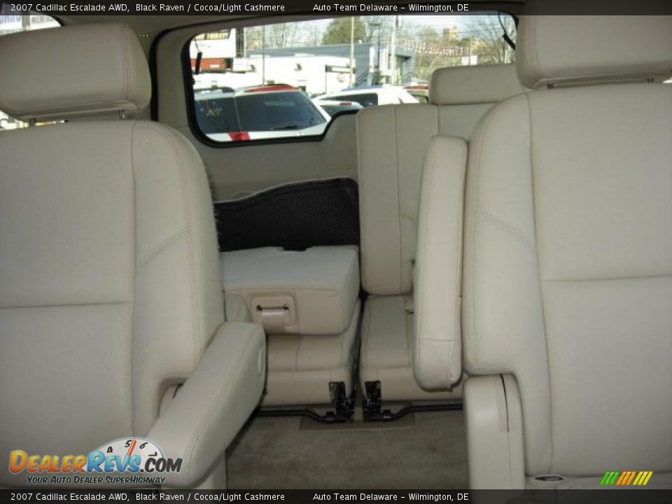 2007 Cadillac Escalade AWD Black Raven / Cocoa/Light Cashmere Photo #36