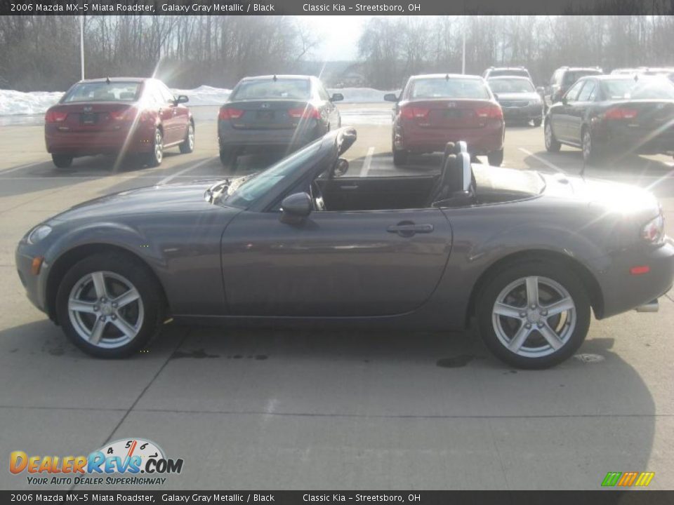 2006 Mazda MX-5 Miata Roadster Galaxy Gray Metallic / Black Photo #1