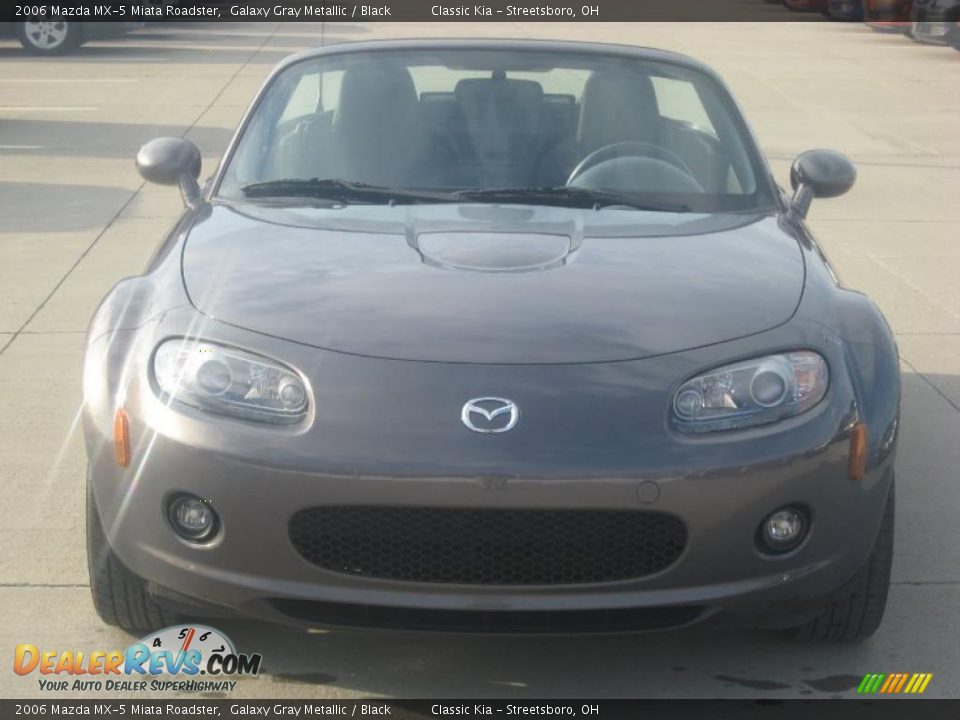 2006 Mazda MX-5 Miata Roadster Galaxy Gray Metallic / Black Photo #3