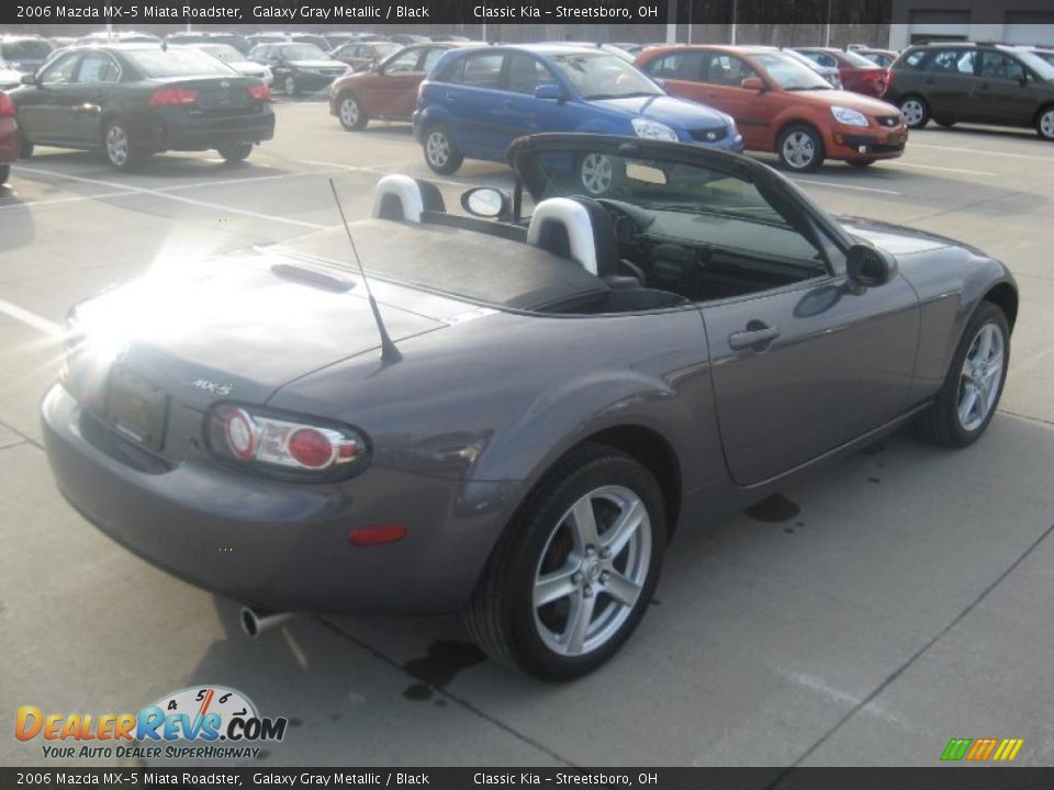 2006 Mazda MX-5 Miata Roadster Galaxy Gray Metallic / Black Photo #6