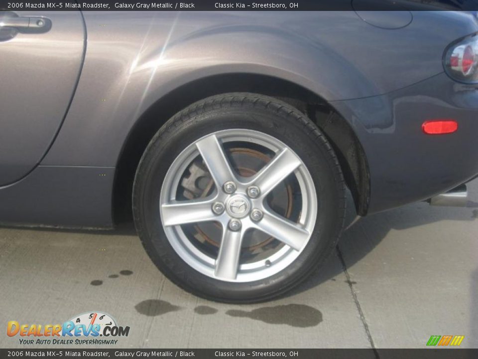 2006 Mazda MX-5 Miata Roadster Galaxy Gray Metallic / Black Photo #9