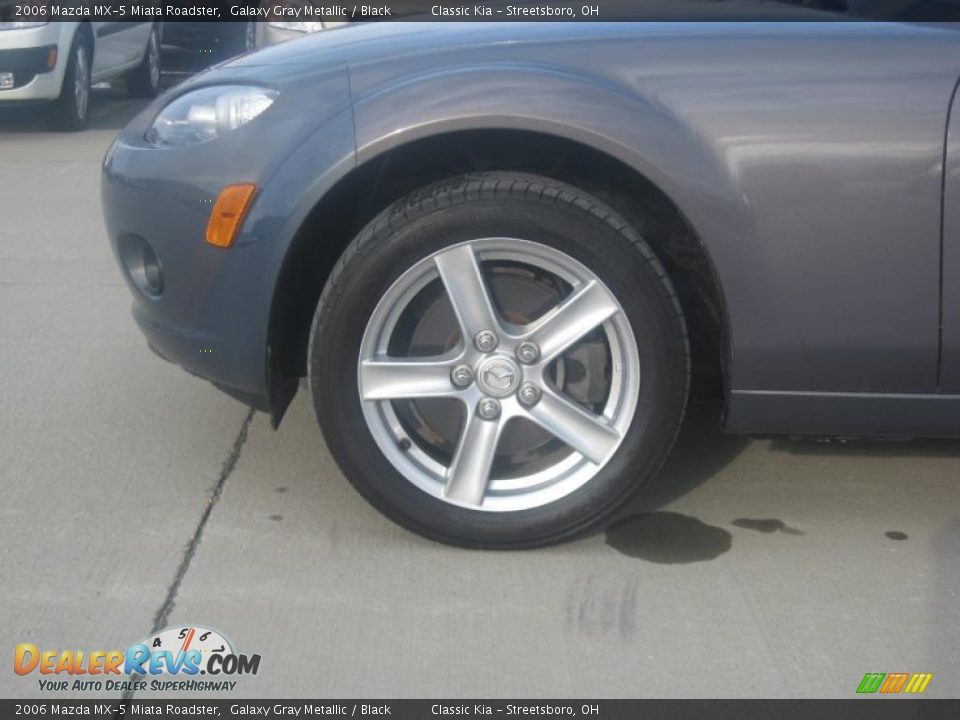 2006 Mazda MX-5 Miata Roadster Galaxy Gray Metallic / Black Photo #10