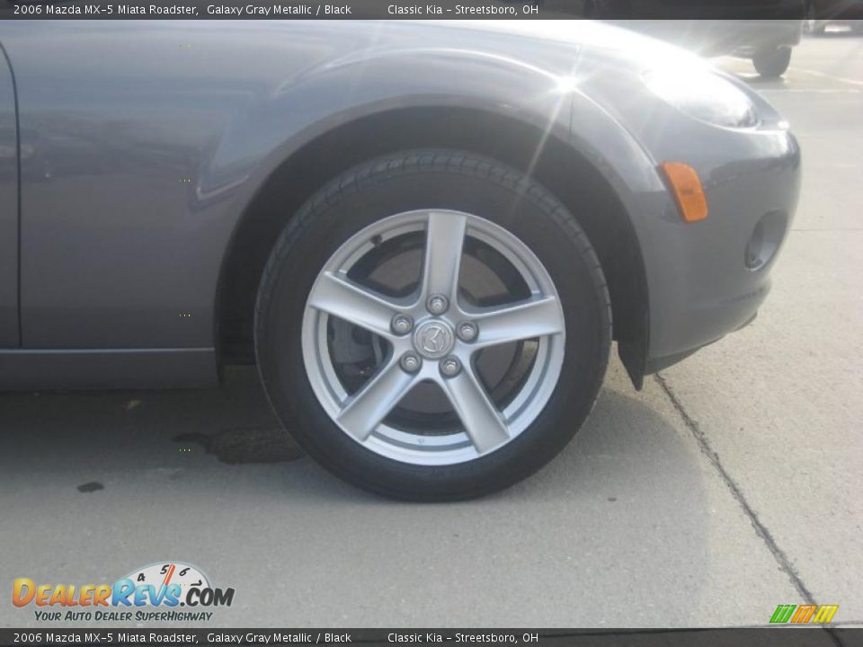 2006 Mazda MX-5 Miata Roadster Galaxy Gray Metallic / Black Photo #11