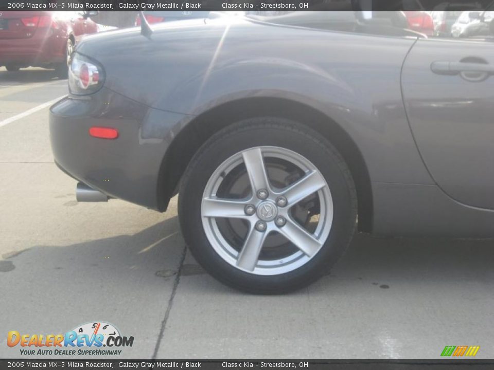 2006 Mazda MX-5 Miata Roadster Galaxy Gray Metallic / Black Photo #12