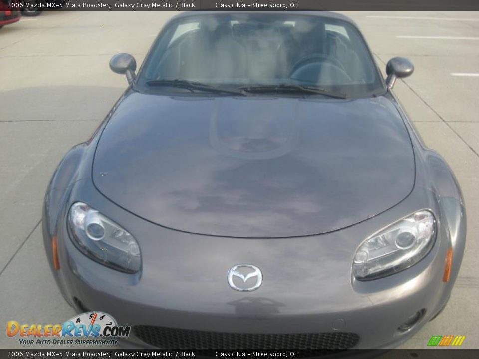 2006 Mazda MX-5 Miata Roadster Galaxy Gray Metallic / Black Photo #13