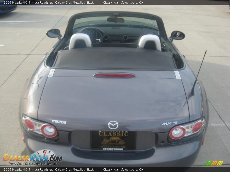 2006 Mazda MX-5 Miata Roadster Galaxy Gray Metallic / Black Photo #14