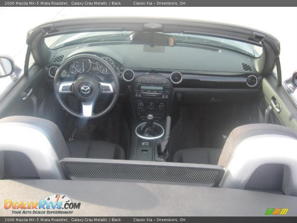 2006 Mazda MX-5 Miata Roadster Galaxy Gray Metallic / Black Photo #15