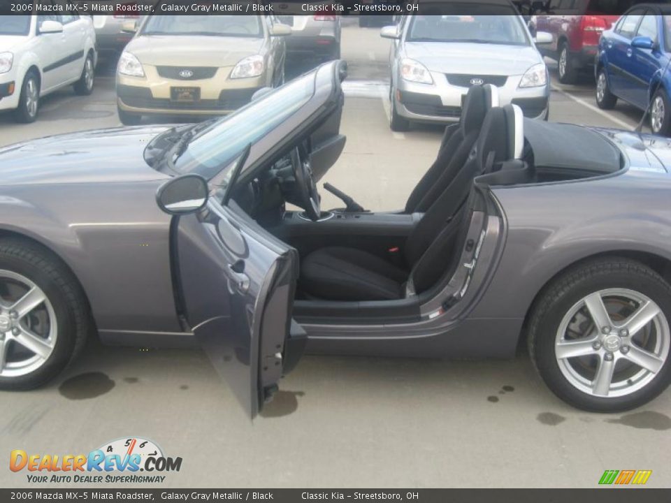 2006 Mazda MX-5 Miata Roadster Galaxy Gray Metallic / Black Photo #20