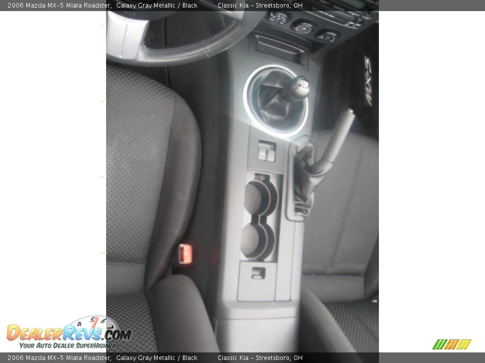2006 Mazda MX-5 Miata Roadster Galaxy Gray Metallic / Black Photo #35