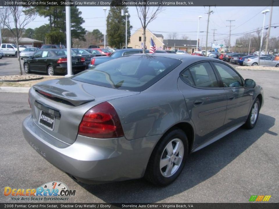 2008 Pontiac Grand Prix Sedan Shadow Gray Metallic / Ebony Photo #5