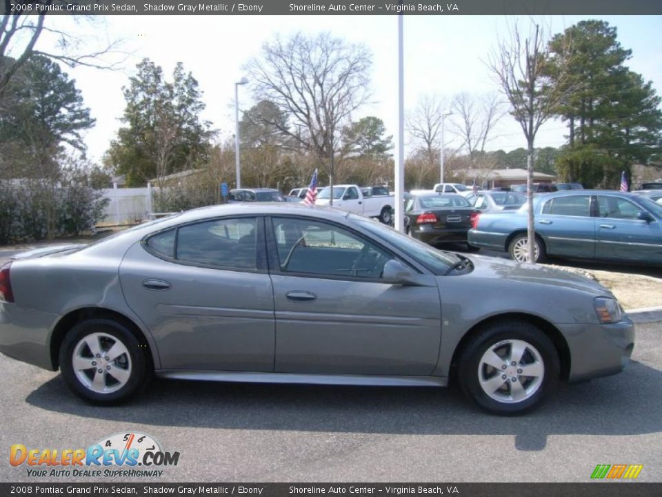 2008 Pontiac Grand Prix Sedan Shadow Gray Metallic / Ebony Photo #6