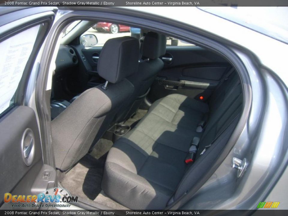 2008 Pontiac Grand Prix Sedan Shadow Gray Metallic / Ebony Photo #9