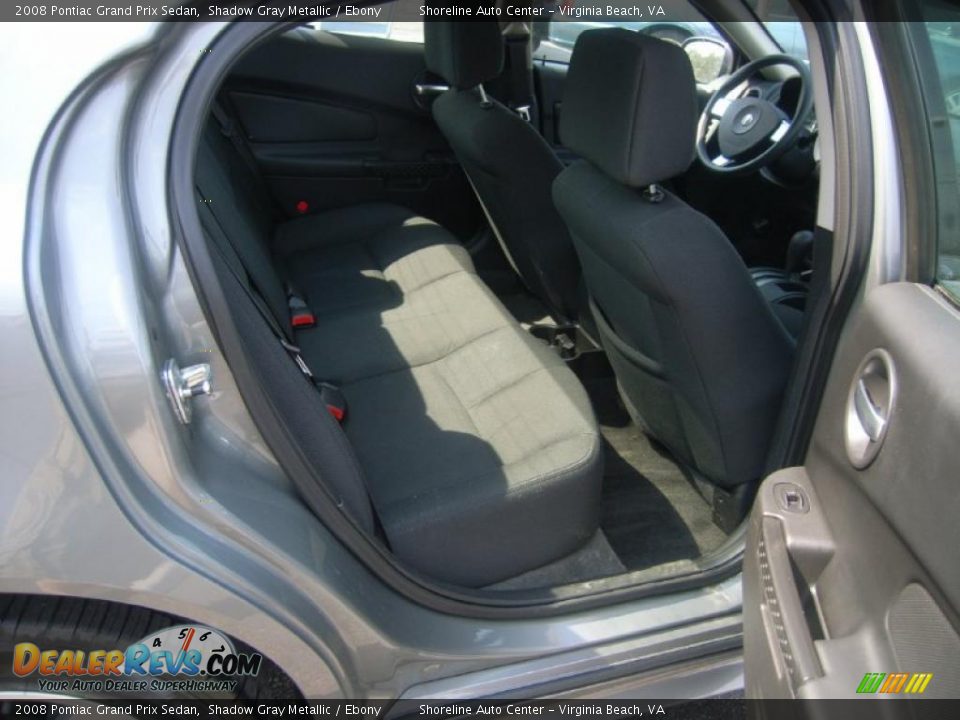 2008 Pontiac Grand Prix Sedan Shadow Gray Metallic / Ebony Photo #10