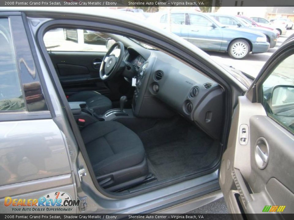 2008 Pontiac Grand Prix Sedan Shadow Gray Metallic / Ebony Photo #11