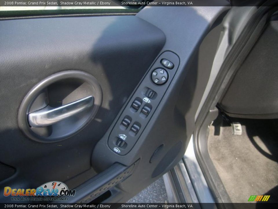 2008 Pontiac Grand Prix Sedan Shadow Gray Metallic / Ebony Photo #12