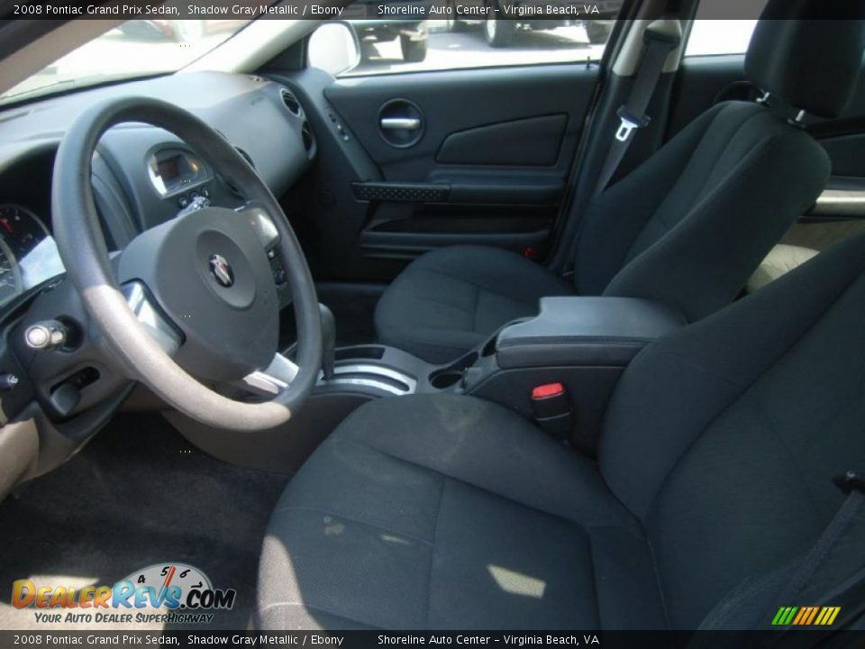 2008 Pontiac Grand Prix Sedan Shadow Gray Metallic / Ebony Photo #14
