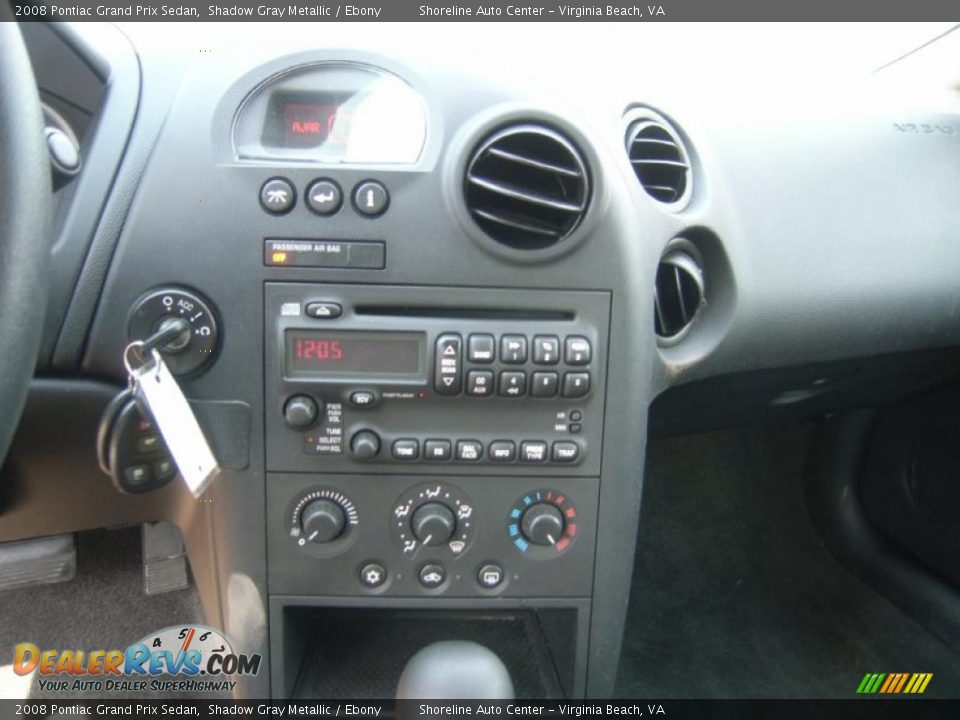 2008 Pontiac Grand Prix Sedan Shadow Gray Metallic / Ebony Photo #15