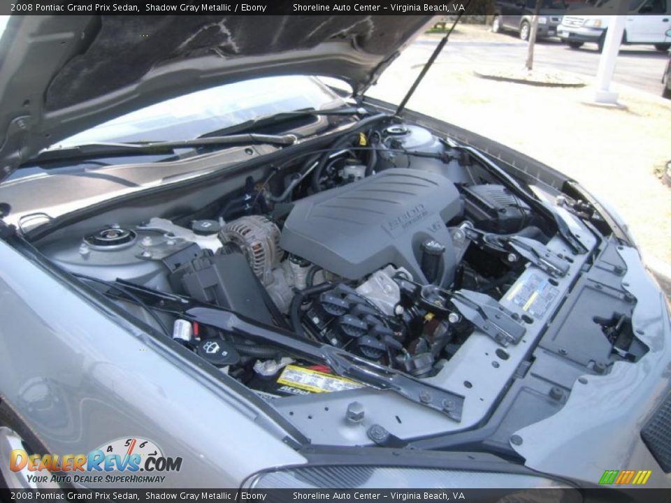 2008 Pontiac Grand Prix Sedan Shadow Gray Metallic / Ebony Photo #18