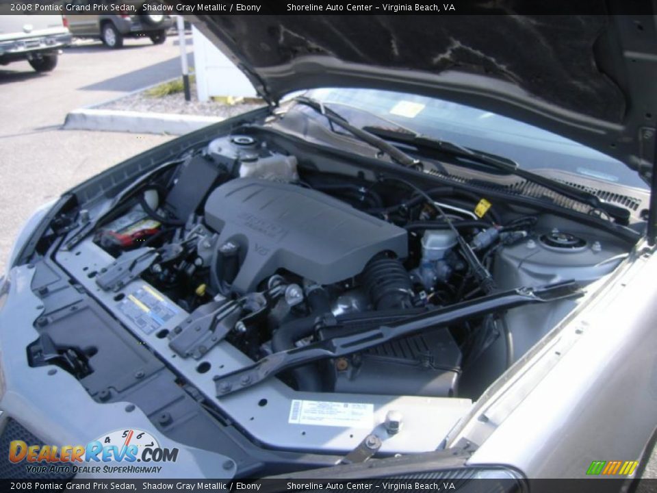 2008 Pontiac Grand Prix Sedan Shadow Gray Metallic / Ebony Photo #19