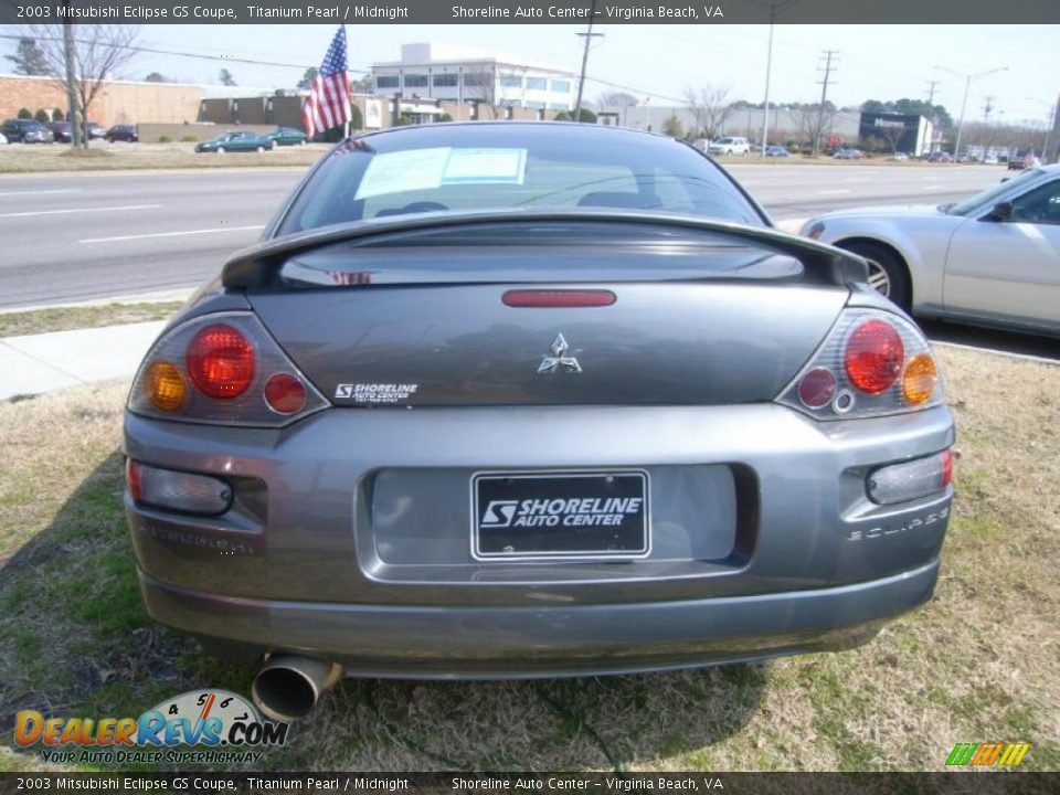 2003 Mitsubishi Eclipse GS Coupe Titanium Pearl / Midnight Photo #4