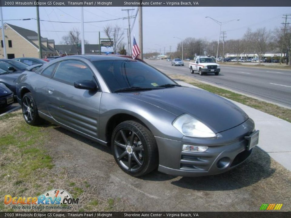2003 Mitsubishi Eclipse GS Coupe Titanium Pearl / Midnight Photo #7