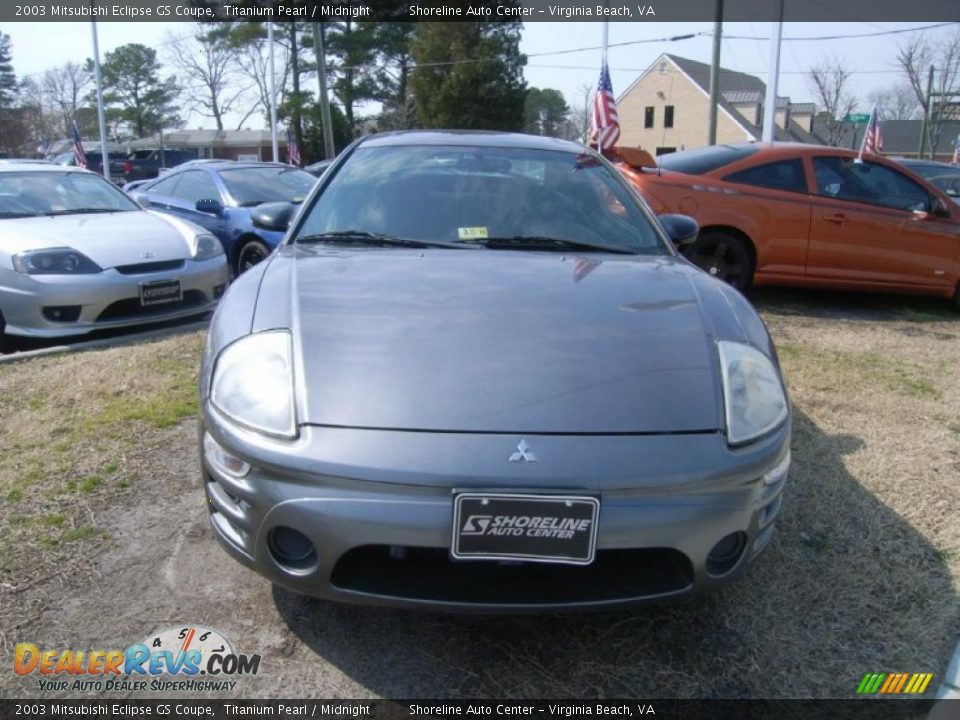 2003 Mitsubishi Eclipse GS Coupe Titanium Pearl / Midnight Photo #8