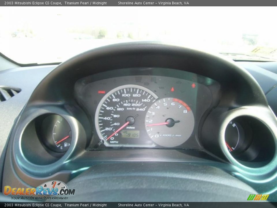 2003 Mitsubishi Eclipse GS Coupe Titanium Pearl / Midnight Photo #13