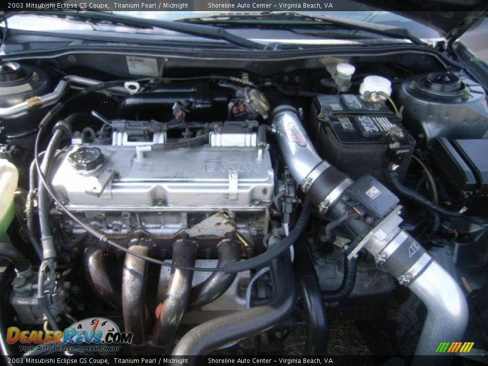 2003 Mitsubishi Eclipse GS Coupe Titanium Pearl / Midnight Photo #16