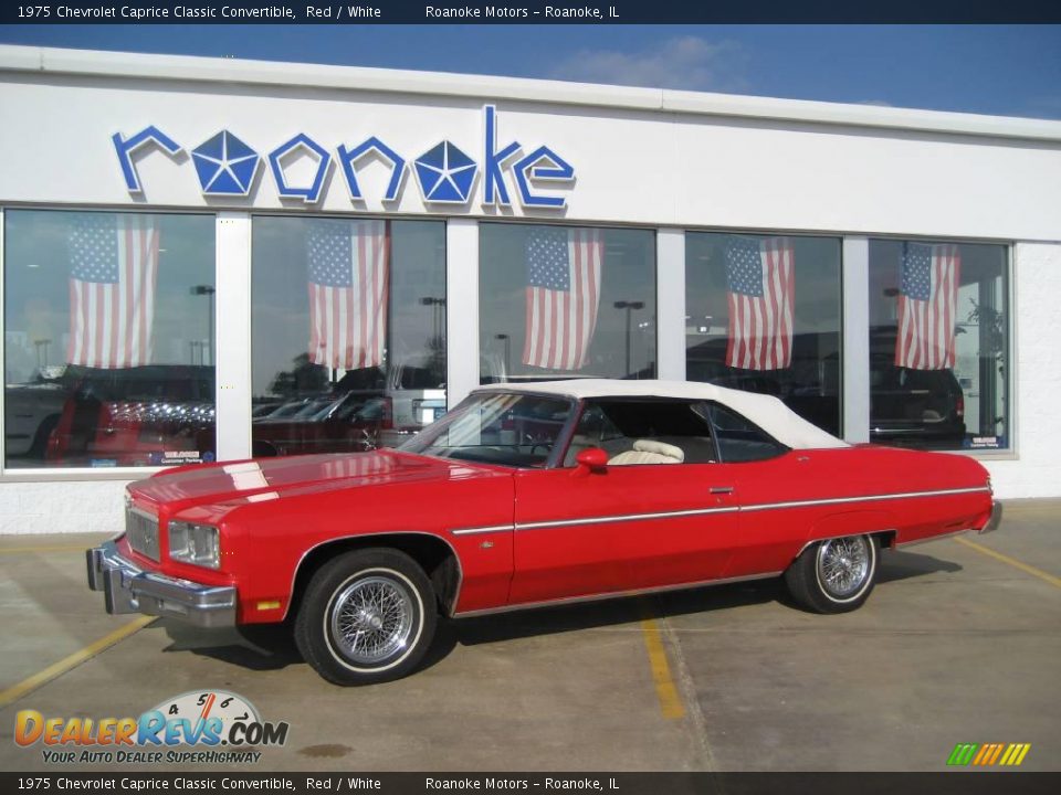1975 Chevrolet Caprice Classic Convertible Red / White Photo #1